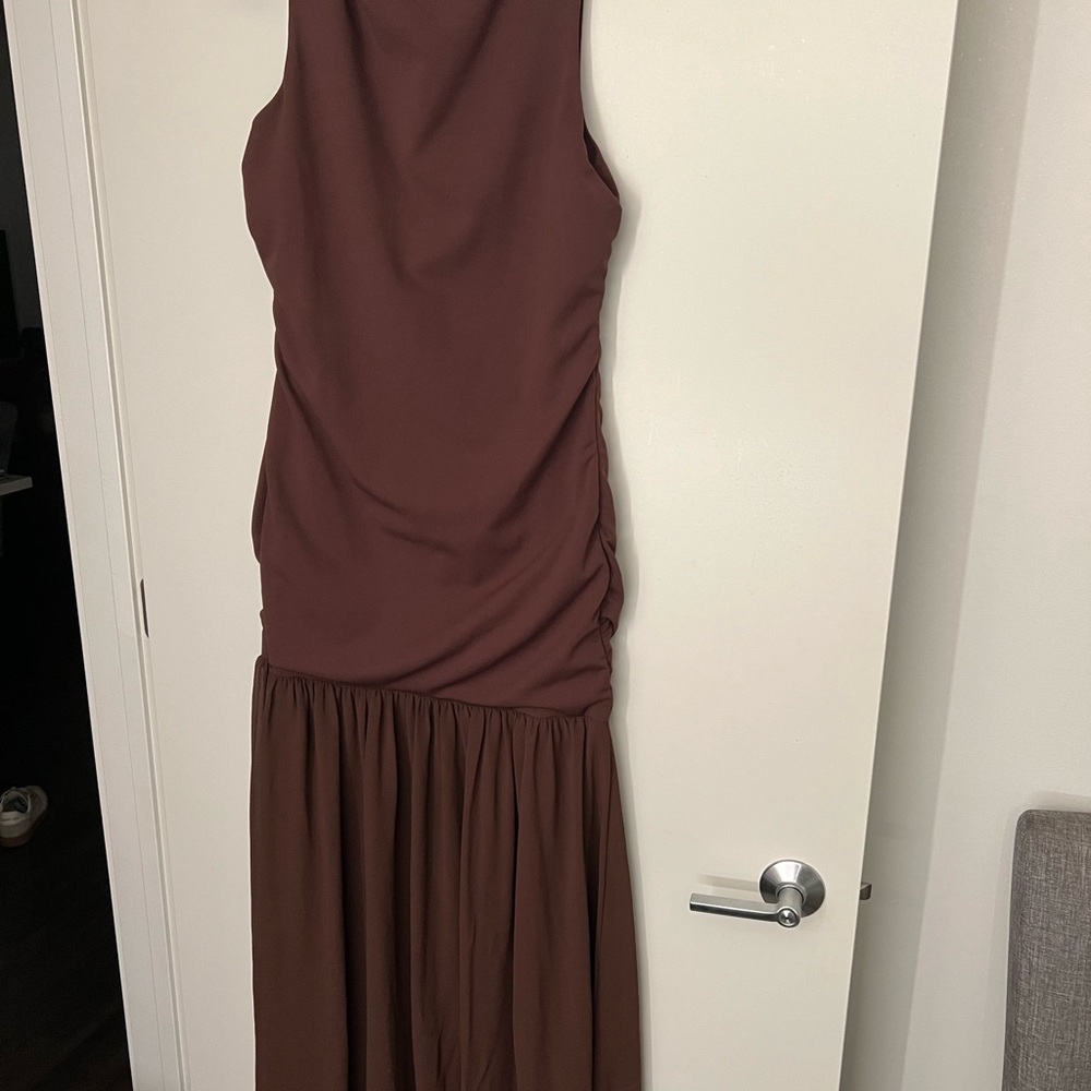 Show Me Your Mumu Maxi Dress in Chocolate Brown - Picture 2 of 3